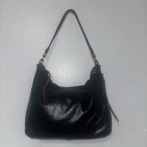 HOBO Black Leather Shoulder Bag